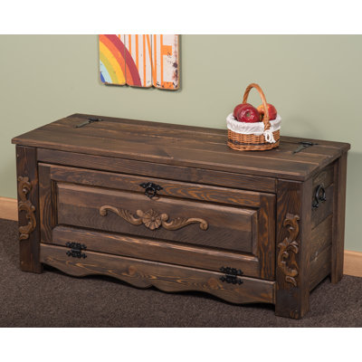 Bel Étage Sitzbank aus Holz mit Stauraum | Wayfair.de